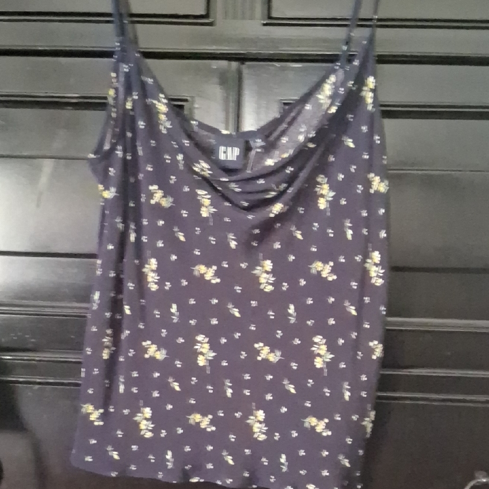 GAP Purple Camisole with Delicate Floral Design
